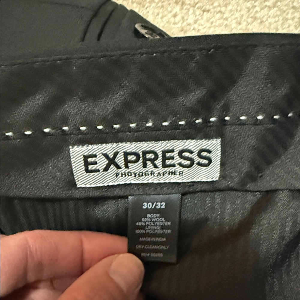 Express Men's Charcoal Dress Pants